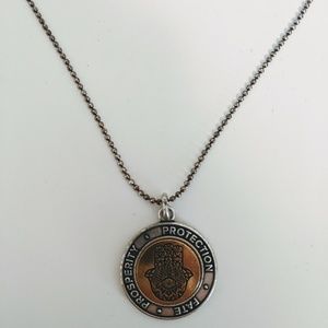 ALEX AND ANI Adjustable Hamsa Necklace